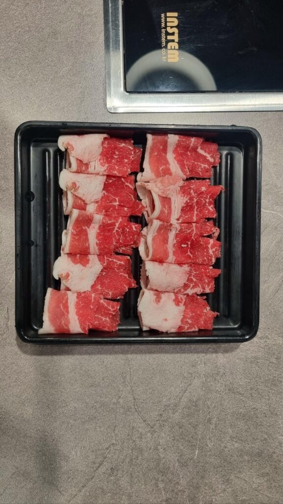 샤브르정원 발산역점 소고기 샤브샤브 트레이