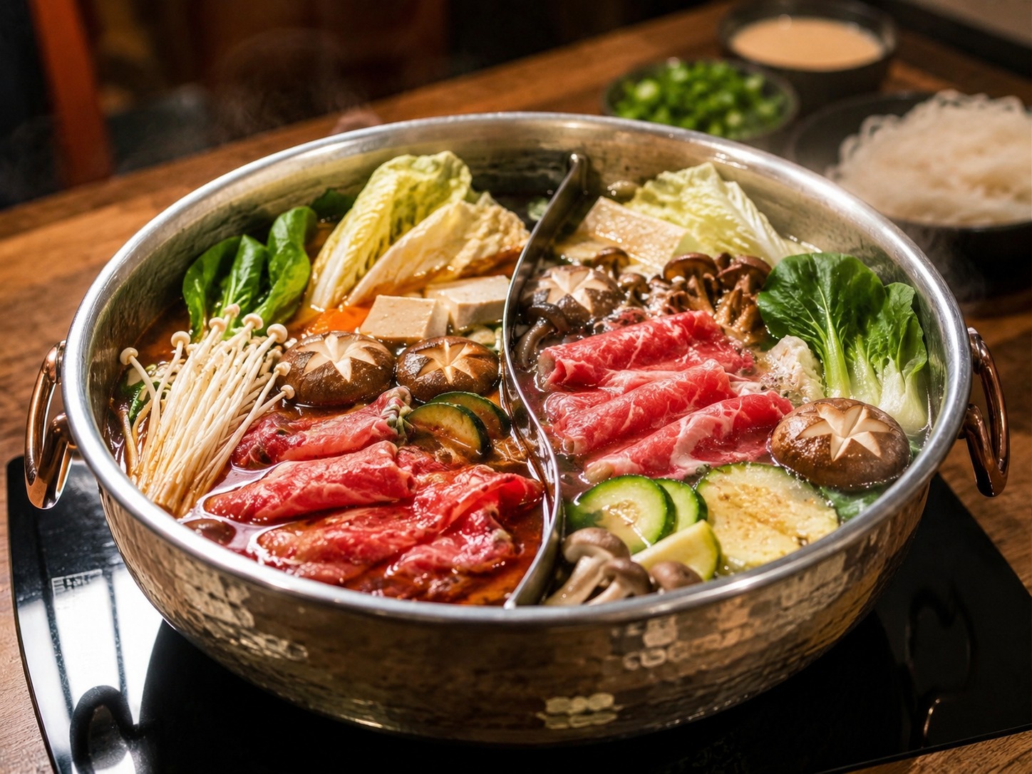 샤브르정원 발산역점 어르신 입맛에 어울리는 따뜻한 원앙 샤브샤브