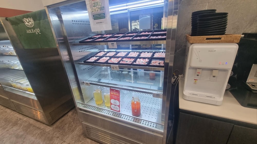 샤브르정원 점심특선 13900원 소고기 쇼케이스