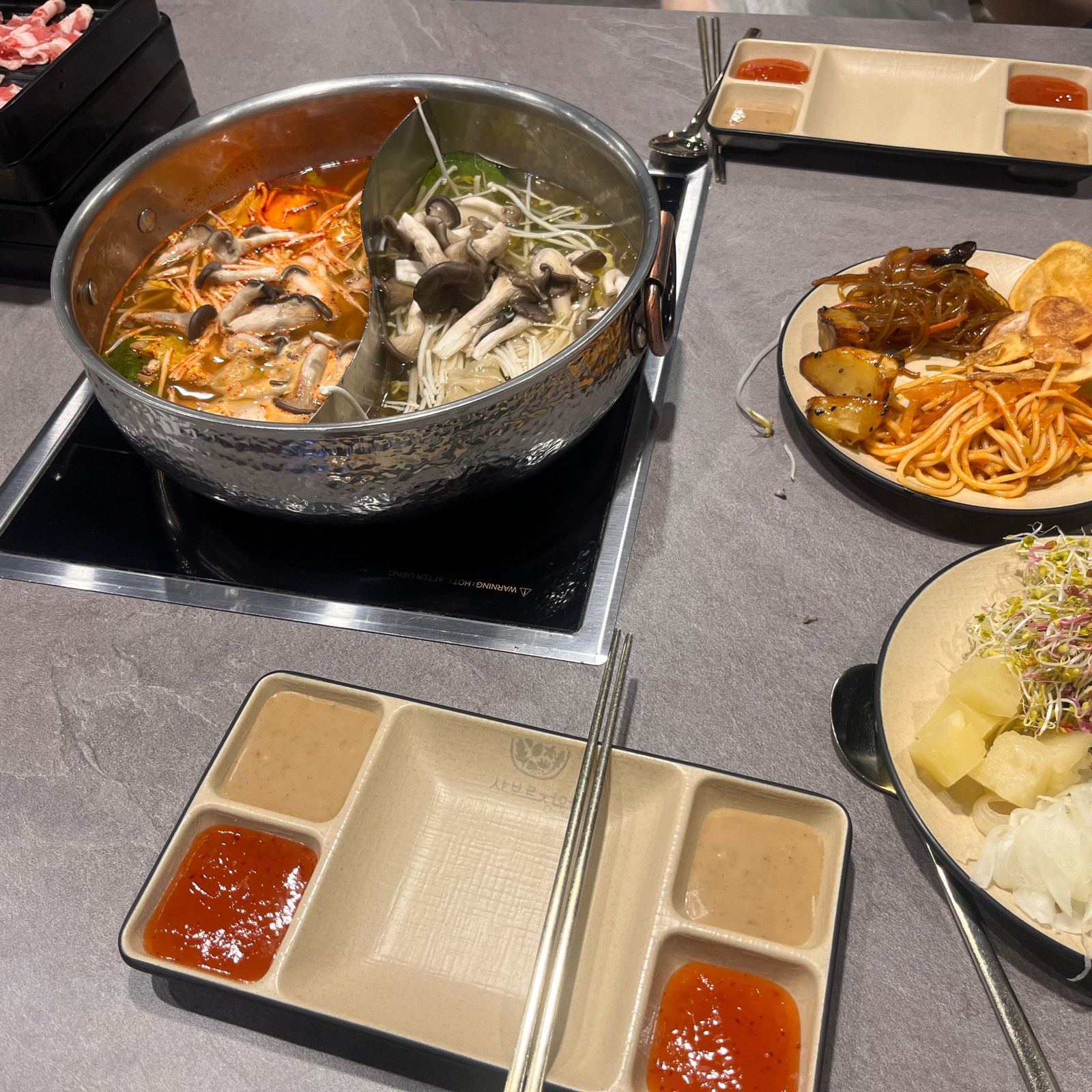 샤브르정원 발산역점 늦은 방문 친절 응대 리뷰 사진