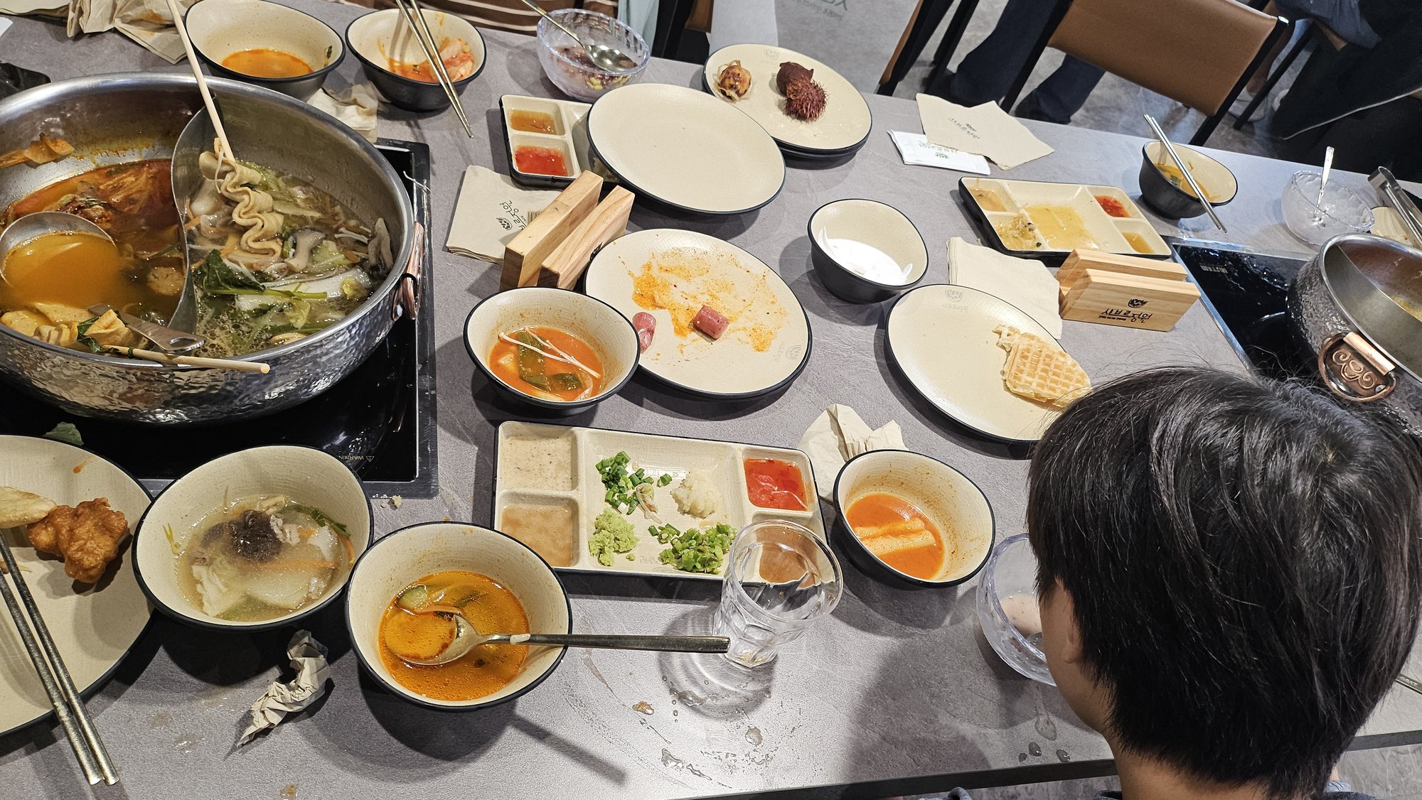 샤브르정원 발산역점 부모님 아이 동반 샤브샤브 식사 리뷰 사진