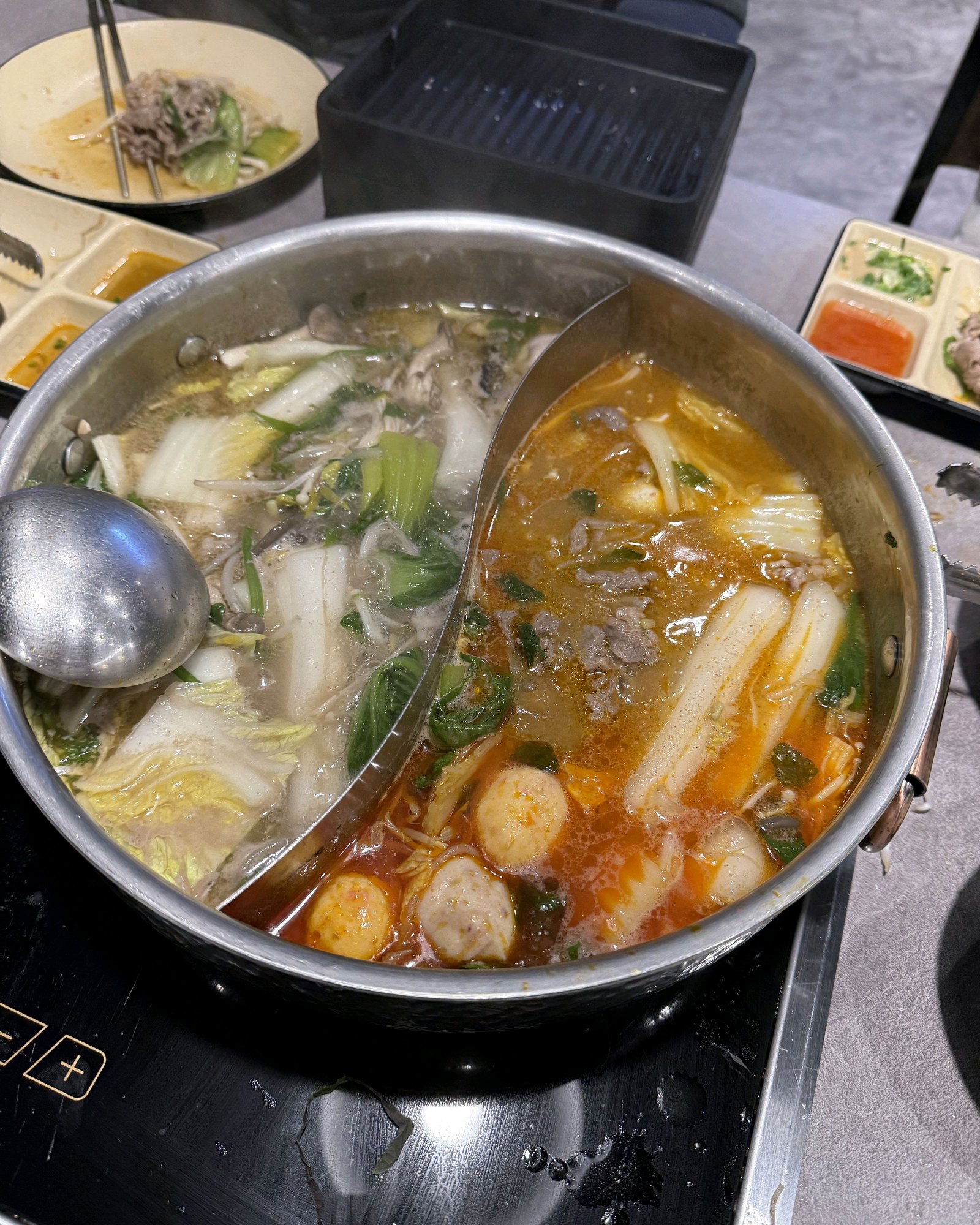 샤브르정원 발산역점 여름 샤브육수 팥빙수 아이스크림 리뷰 사진